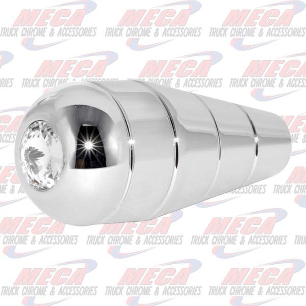 CR. ALUM. TURN SIGNAL HANDLE W/CLEAR CRYSTAL