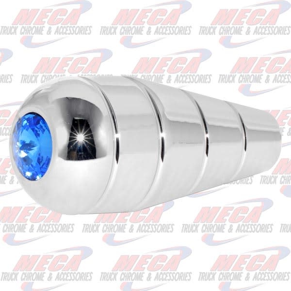 CR. ALUM. TURN SIGNAL HANDLE W/BLUE CRYSTAL