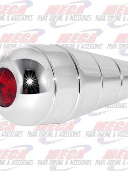 CR. ALUM. TURN SIGNAL HANDLE W/RED CRYSTAL