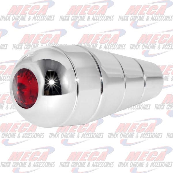 CR. ALUM. TURN SIGNAL HANDLE W/RED CRYSTAL