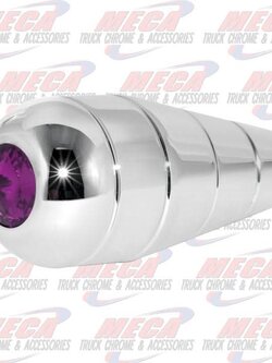 CR. ALUM. TURN SIGNAL HANDLE W/PURPLE CRYSTAL