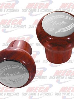 ROSEWOOD-KNOB TRACTOR & TRAILER PARKING THREADED.
