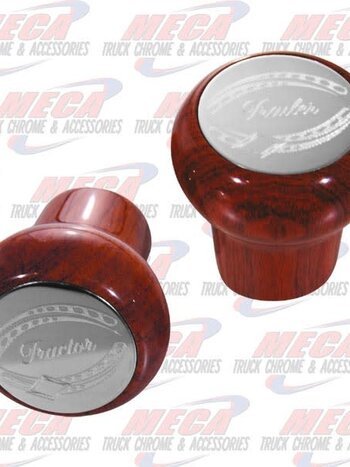 ROSEWOOD-KNOB TRACTOR & TRAILER PARKING THREADED.