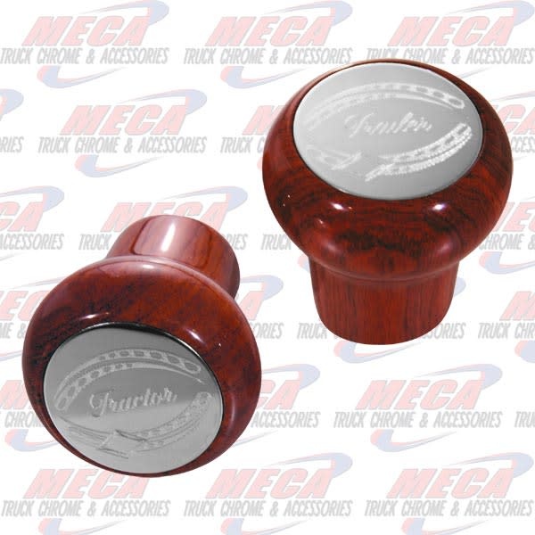 ROSEWOOD-KNOB TRACTOR & TRAILER PARKING THREADED.