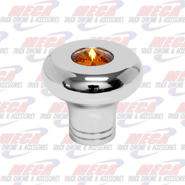 KNOB SMALL WIPER / DIMMER ROUNDED AMBER DIAMOND