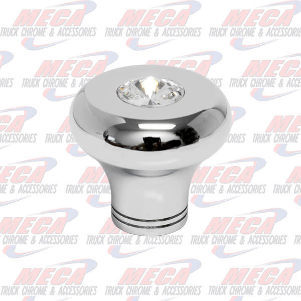 KNOB SMALL WIPER / DIMMER ROUNDED CLEAR DIAMOND