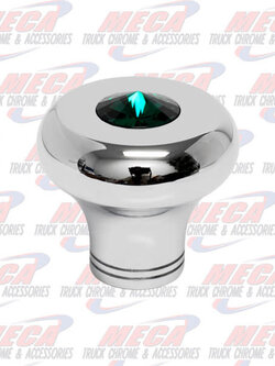KNOB SMALL WIPER / DIMMER ROUNDED GREEN DIAMOND