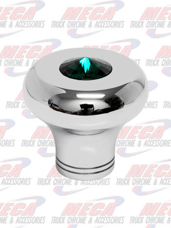 KNOB SMALL WIPER / DIMMER ROUNDED GREEN DIAMOND