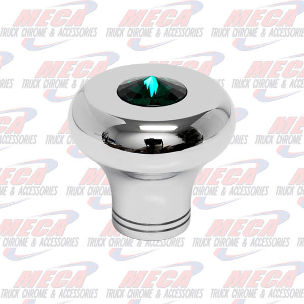 KNOB SMALL WIPER / DIMMER ROUNDED GREEN DIAMOND