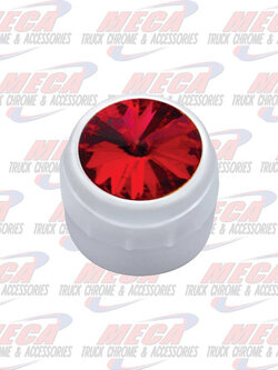 DELPHI RADIO KNOB CHROME RED