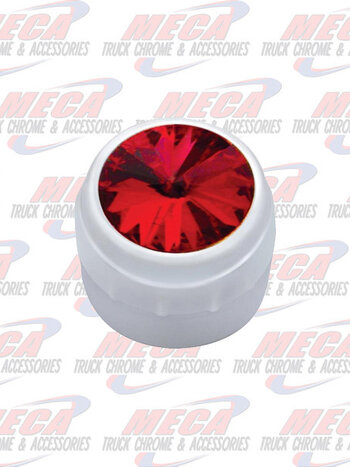 DELPHI RADIO KNOB CHROME RED