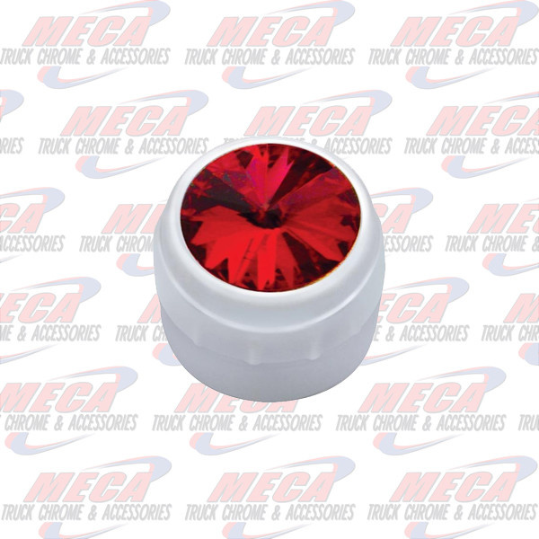 DELPHI RADIO KNOB CHROME RED