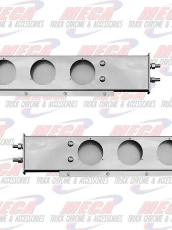 LIGHT BAR S/S SPRING LOADED W/O RND LTS  2-1/2