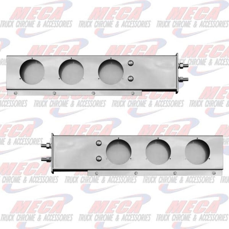 LIGHT BAR S/S SPRING LOADED W/O RND LTS  2-1/2