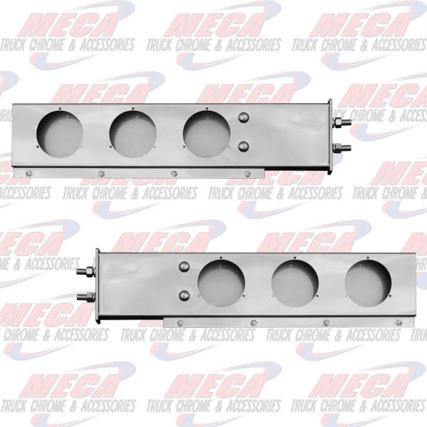 LIGHT BAR S/S SPRING LOADED W/O RND LTS  2-1/2