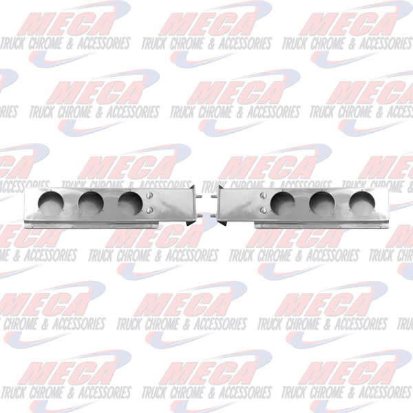 LIGHT BAR S.S. SPRING LOADED W/O RND LTS  3-3/4