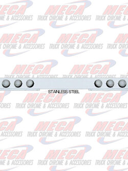 LIGHT BAR ONE PIECE SS W/O RND LTS