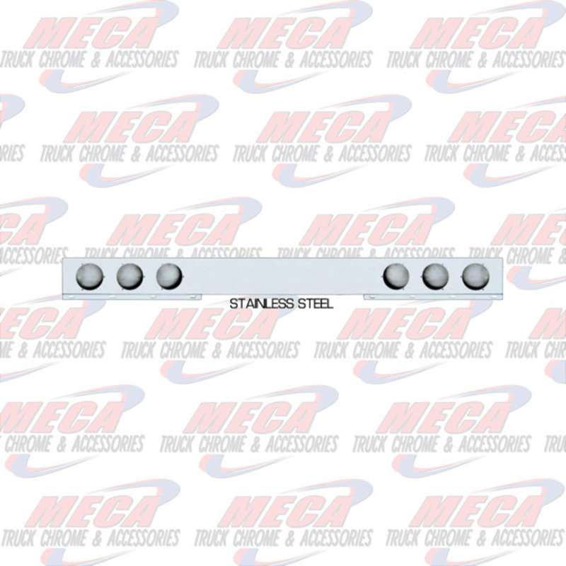 LIGHT BAR ONE PIECE SS W/O RND LTS