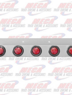 UNDER MUDFLAP LIGHT BAR WITH 5 - 2" RED LIGHTS