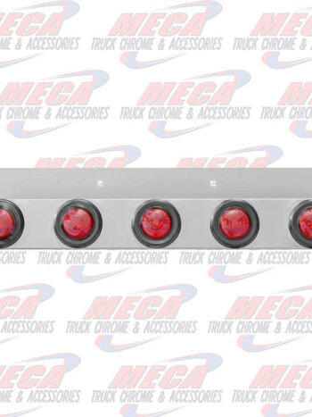 UNDER MUDFLAP LIGHT BAR WITH 5 - 2" RED LIGHTS
