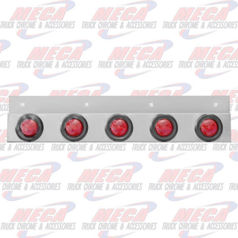 UNDER MUDFLAP LIGHT BAR WITH 5 - 2" RED LIGHTS