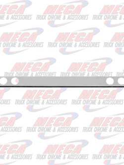LIGHT BAR 1PC CHROME ROUND 4" HOLES  W/O LIGHTS, 1 PIECE