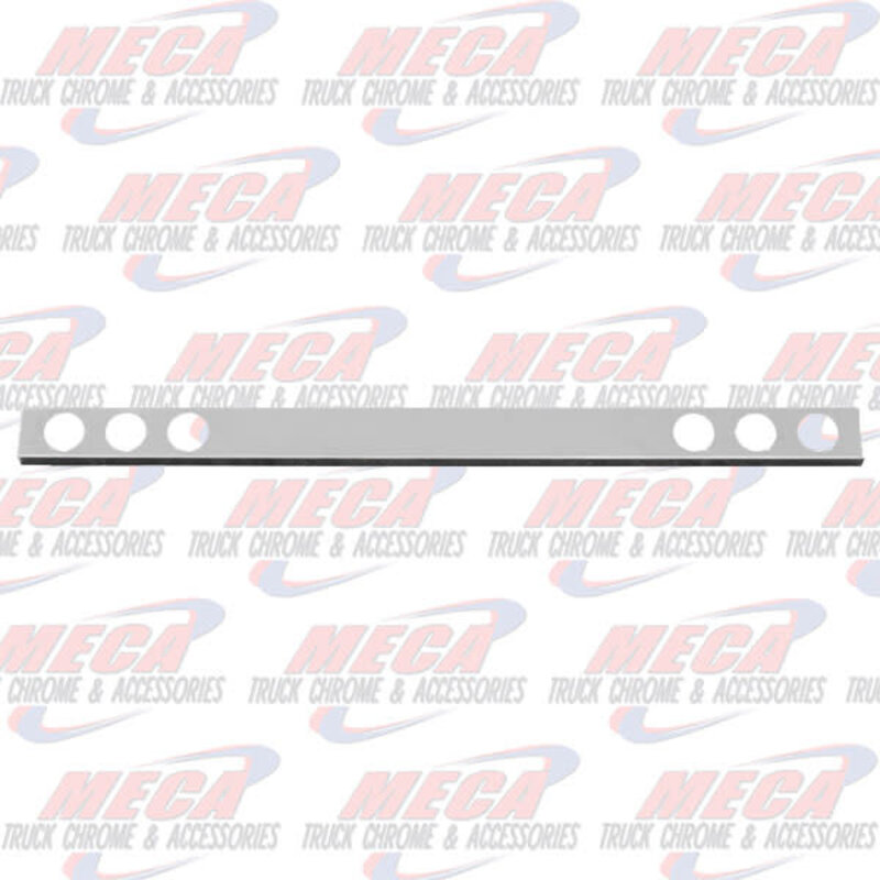 LIGHT BAR 1PC CHROME ROUND 4" HOLES  W/O LIGHTS, 1 PIECE