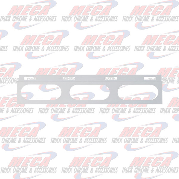 UNDER MUDFLAP BRACKET W/3 OVAL LT HOLES & END CAPS