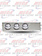 LT BAR S/S SPRING 4" RND W/ CLR RED LED- 2.5" BOLT