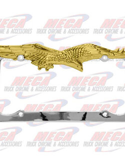 LICENSE PLATE FRAME FLYING EAGLE (GOLD COLOR