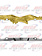 LICENSE PLATE FRAME FLYING EAGLE (GOLD COLOR