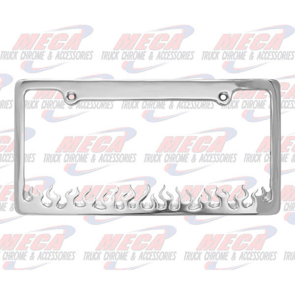 LICENSE PLATE FRAME WITH FLAMES