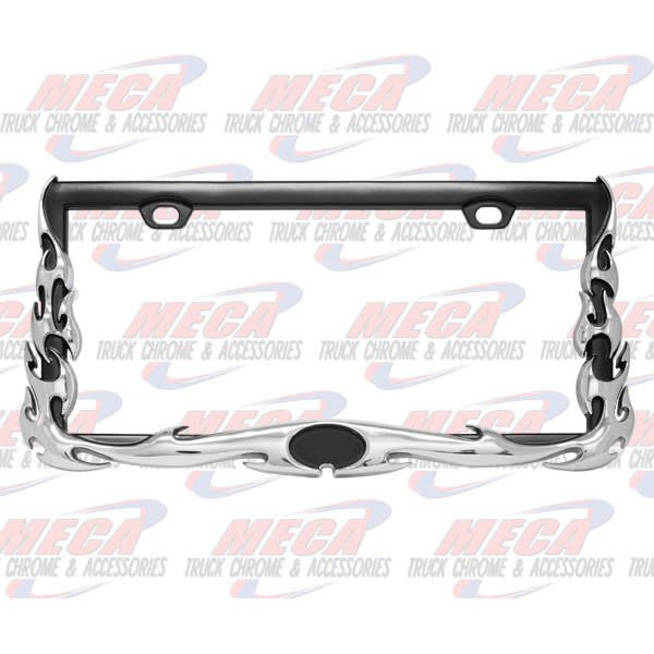 LICENSE PLATE FRAME FLAMES