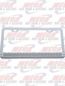 LICENCE PLATE FRAME W/ CLR RED REFLECTOR LED'S