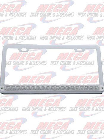LICENCE PLATE FRAME W/ CLR RED REFLECTOR LED'S