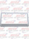 LICENCE PLATE FRAME W/ CLR RED REFLECTOR LED'S