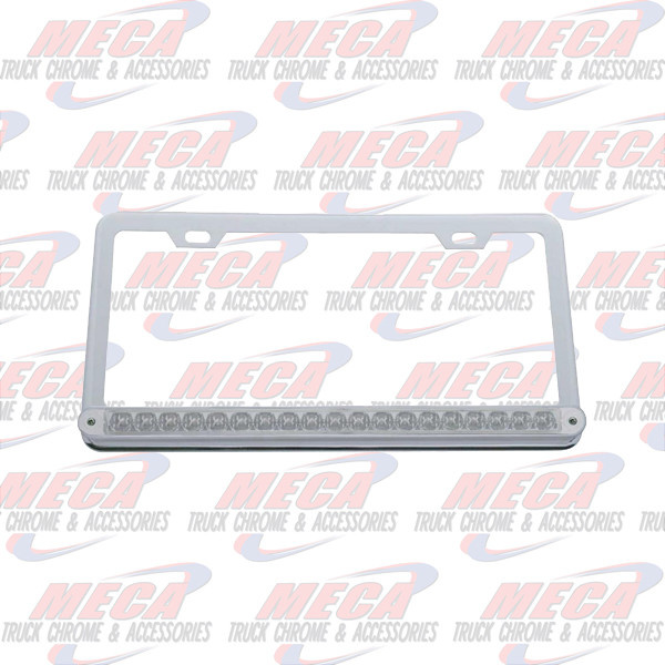 LICENCE PLATE FRAME W/ CLR RED REFLECTOR LED'S