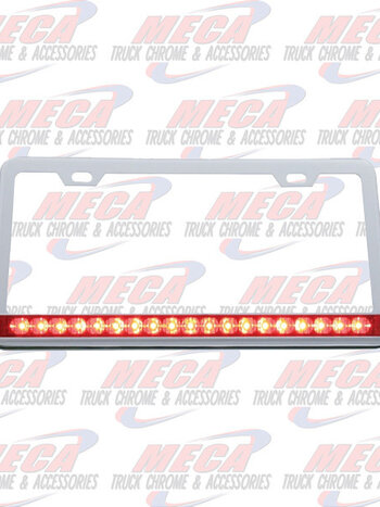 LICENCE PLATE FRAME W/ RED REFLECTOR LED'S