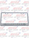 LIC PLATE FRAME W/ 10 AMBER CLEAR LED 9" LGT BAR