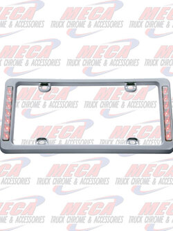 LICENSE PLATE FRAME W/ RED STOP & TAIL LTS