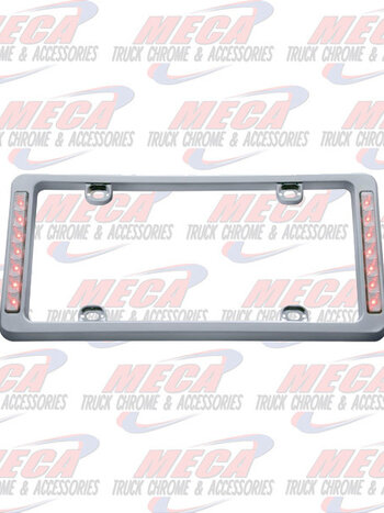 LICENSE PLATE FRAME W/ RED STOP & TAIL LTS