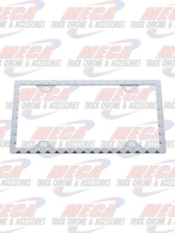 LICENSE PLATE FRAME DIAMOND CHROME