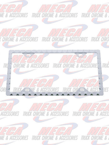 LICENSE PLATE FRAME DIAMOND CHROME