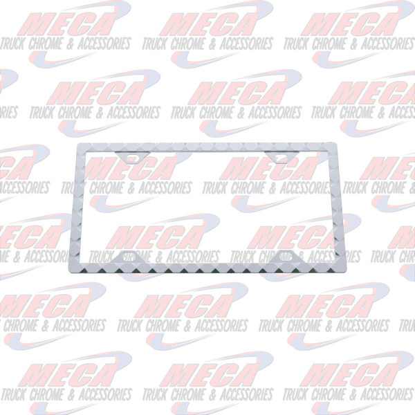 LICENSE PLATE FRAME DIAMOND CHROME