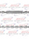 LIC PLATE HOLDER CHAIN CHROME