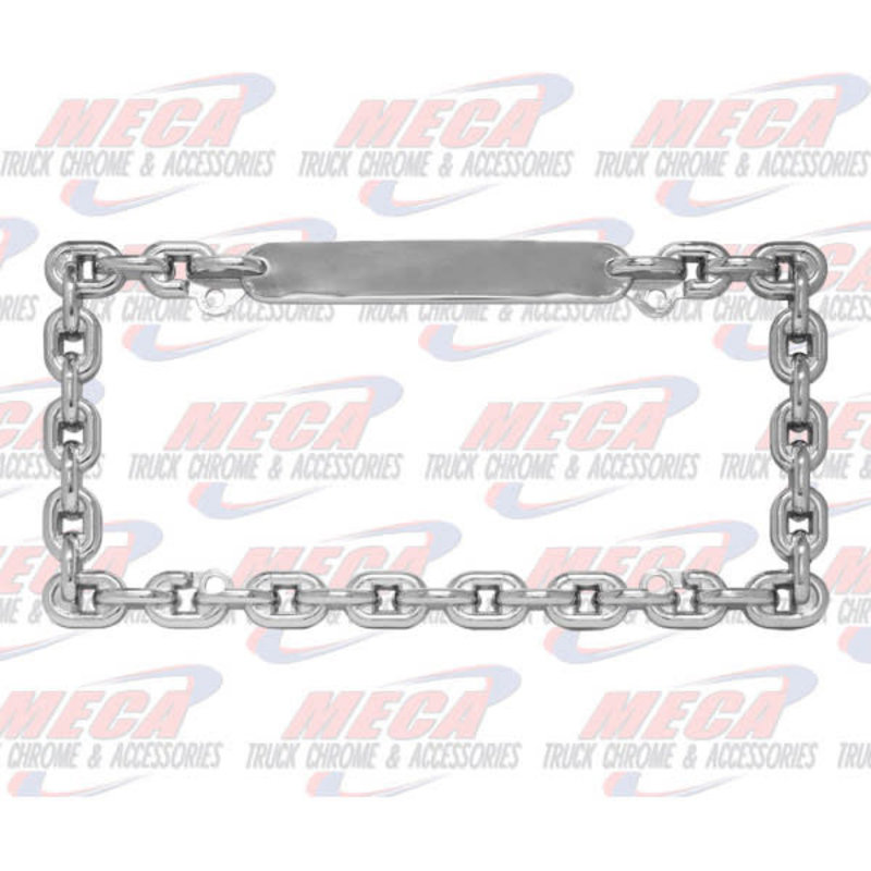 LIC PLATE HOLDER CHAIN CHROME