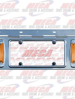 LIC PLATE HOLDER S/S W/ TWO LEDS MARKER LTS