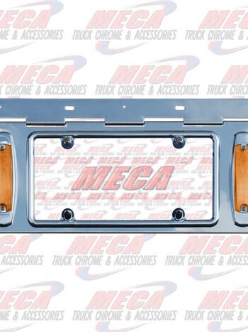 LIC PLATE HOLDER S/S W/ TWO LEDS MARKER LTS