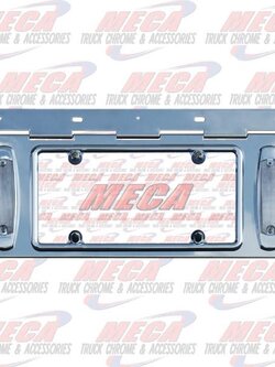 LIC PLATE HOLDER S/S W/ TWO PB STYLE LED MARKER LT