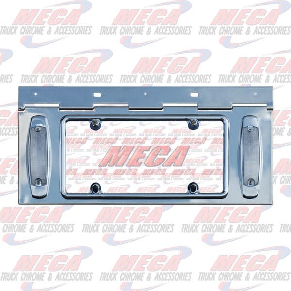 LIC PLATE HOLDER S/S W/ TWO PB STYLE LED MARKER LT